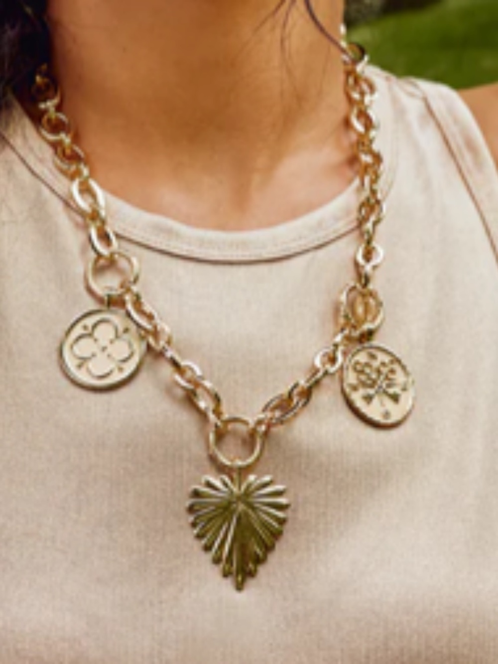 Jane Win-Lariat Multi-Style Chunky Link Chain - Picture 3 of 5